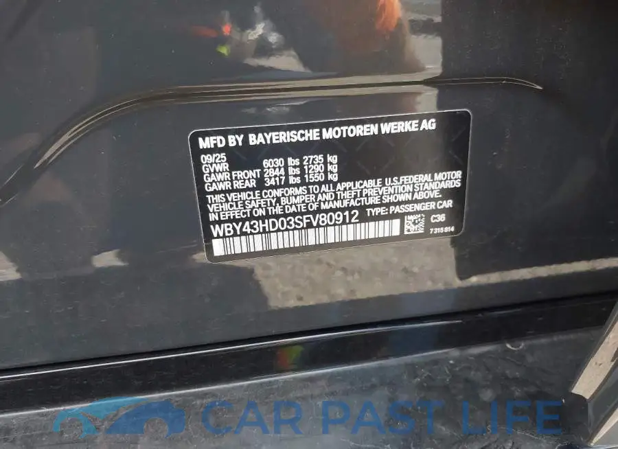 WBY43HD03SFV80912# 9
