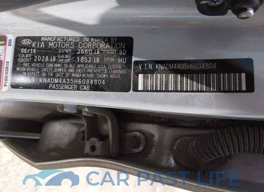 KNADM4A35H6034804# 9