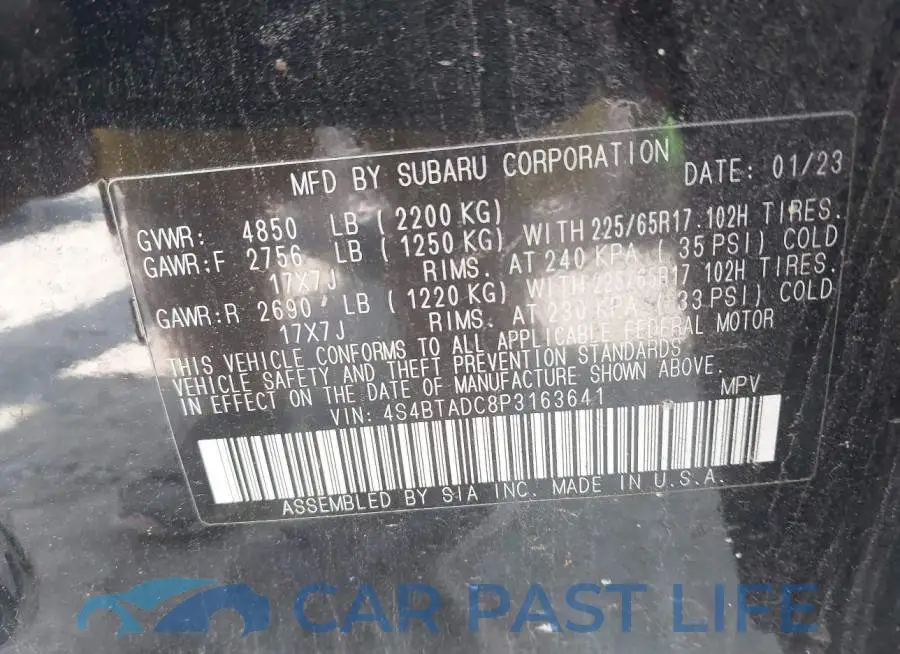 4S4BTADC8P3163641# 9