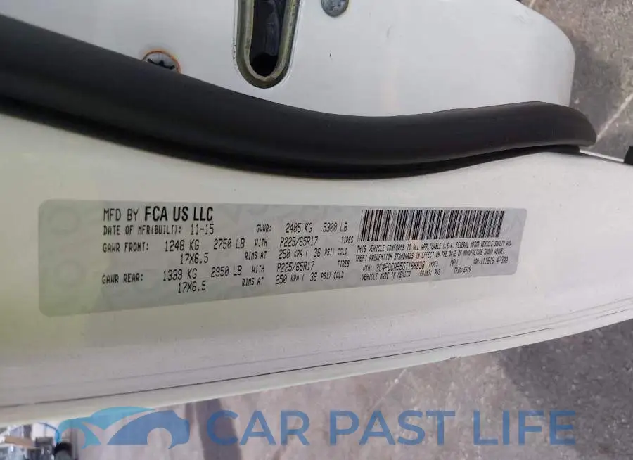 3C4PDCAB5GT166838# 9