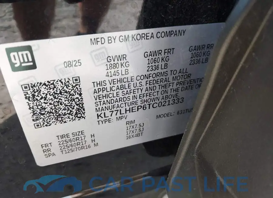KL77LHEP6TC021333# 9