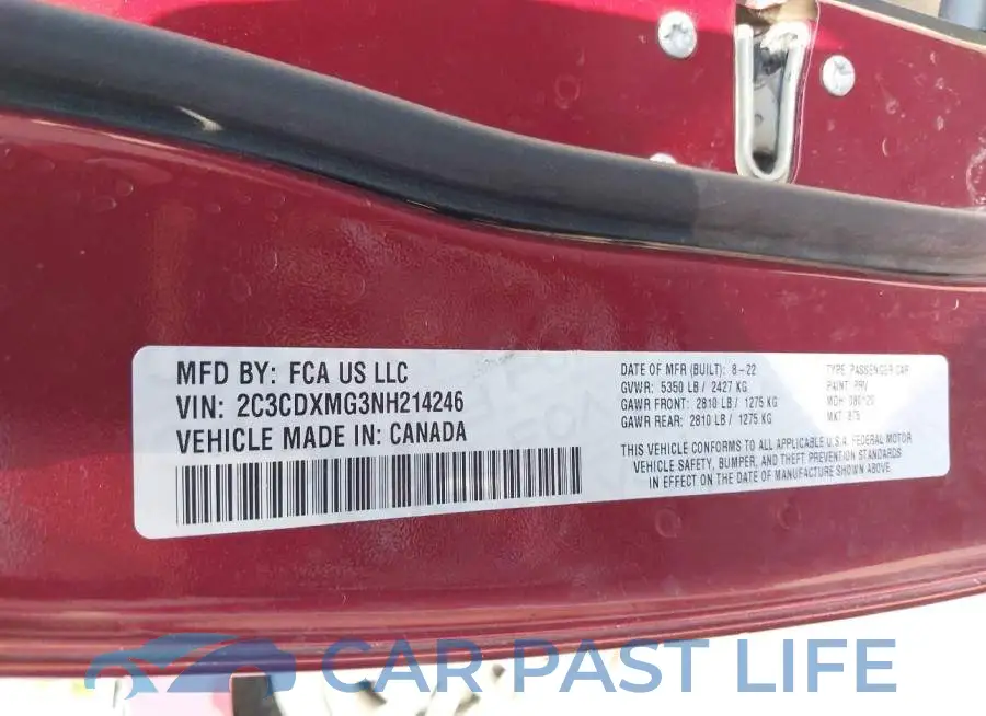2C3CDXMG3NH214246# 9