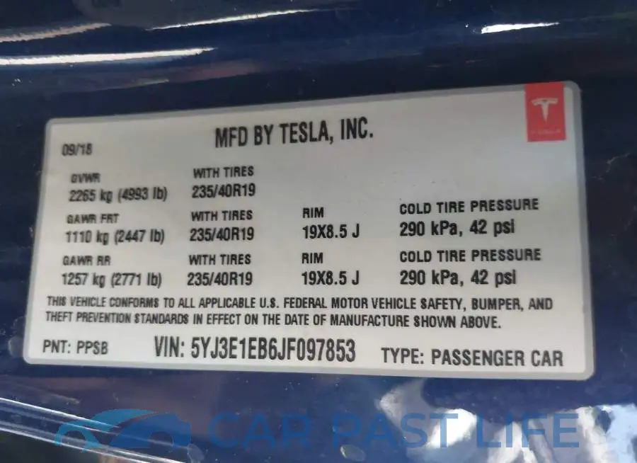 5YJ3E1EB6JF097853# 9