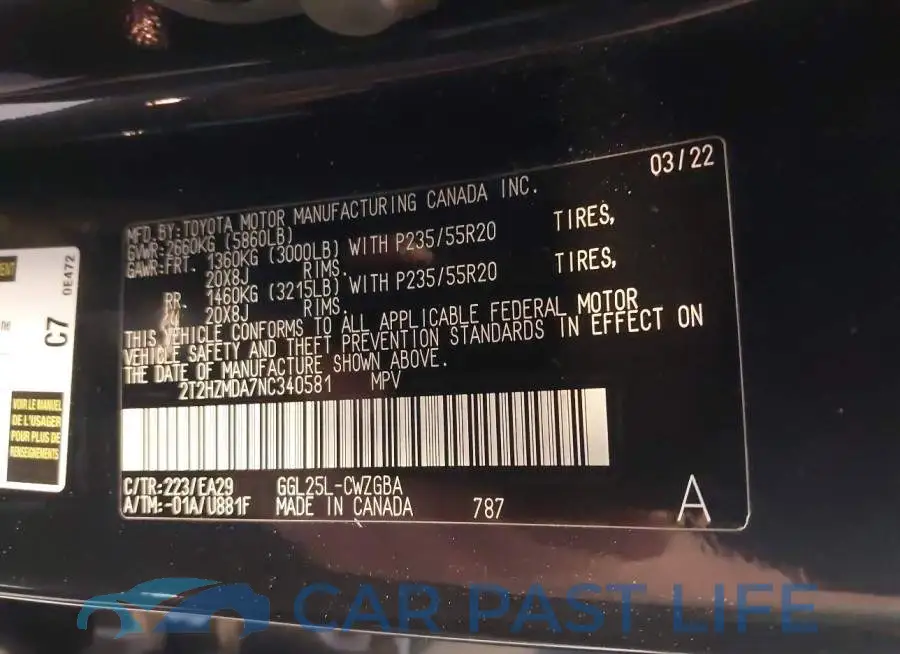 2T2HZMDA7NC340581# 9