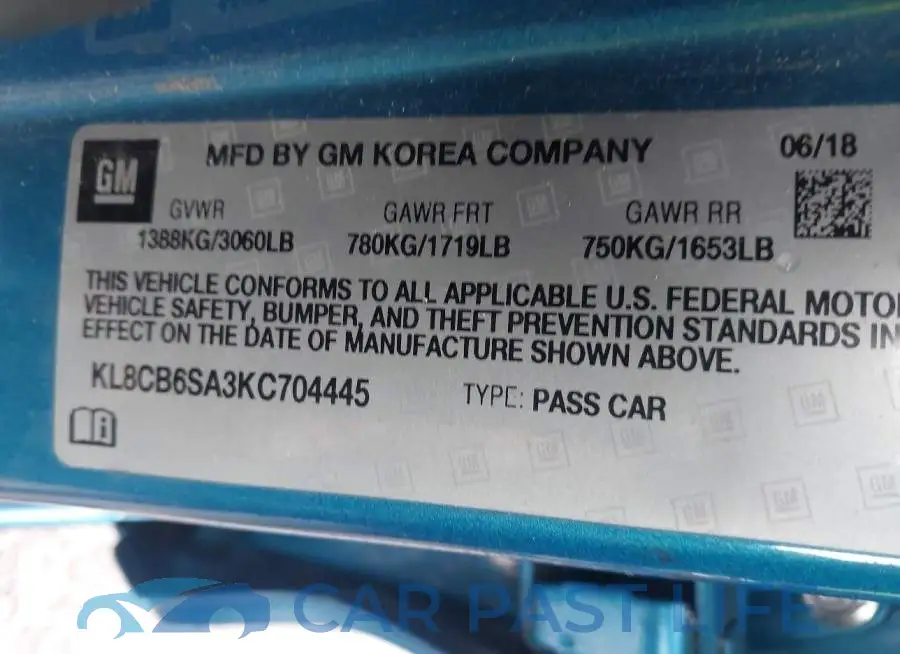 KL8CB6SA3KC704445# 9