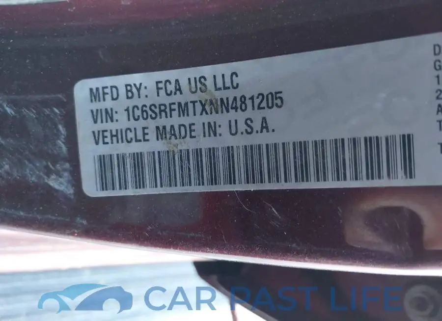 1C6SRFMTXNN481205# 9