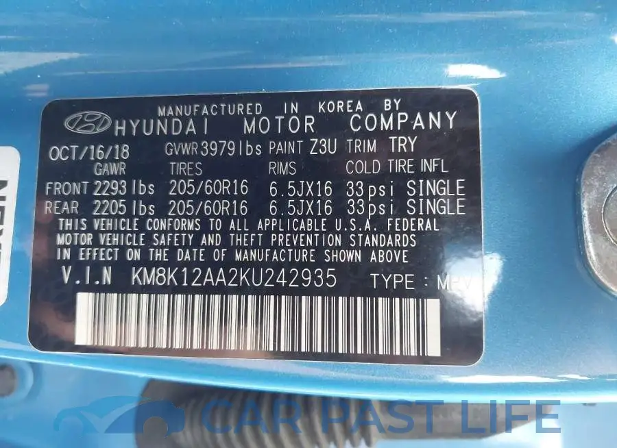 KM8K12AA2KU242935# 9