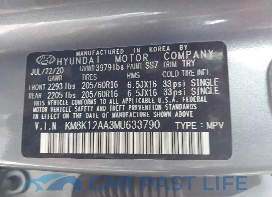 KM8K12AA3MU633790# 9