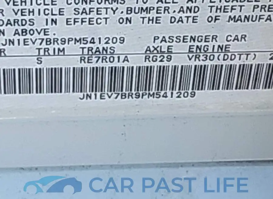 JN1EV7BR9PM541209# 9