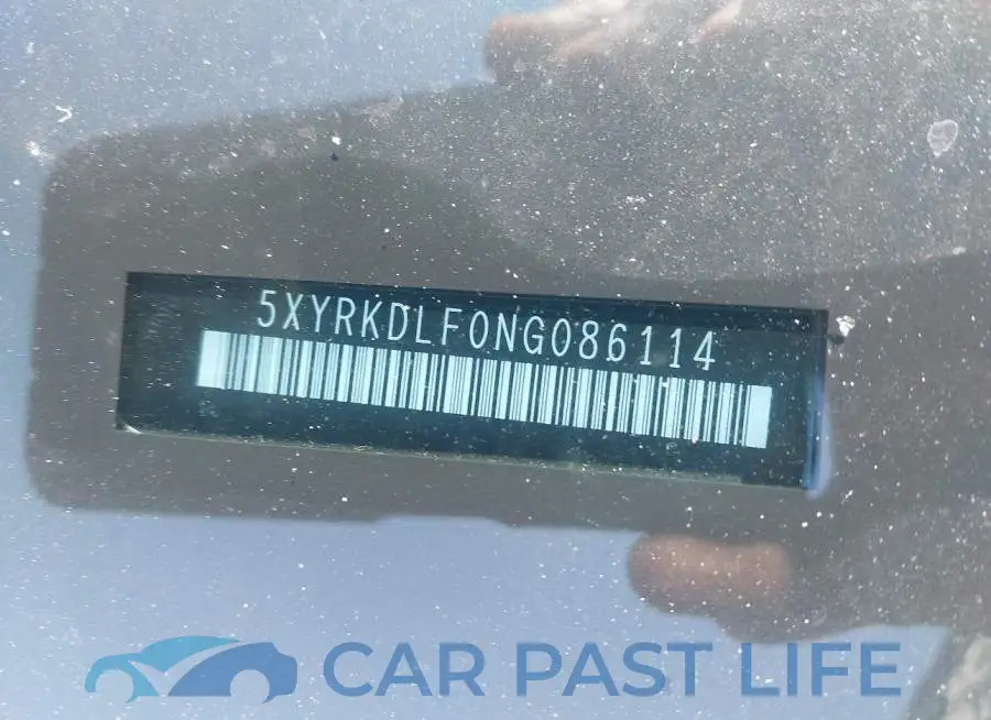 5XYRKDLF0NG086114# 17