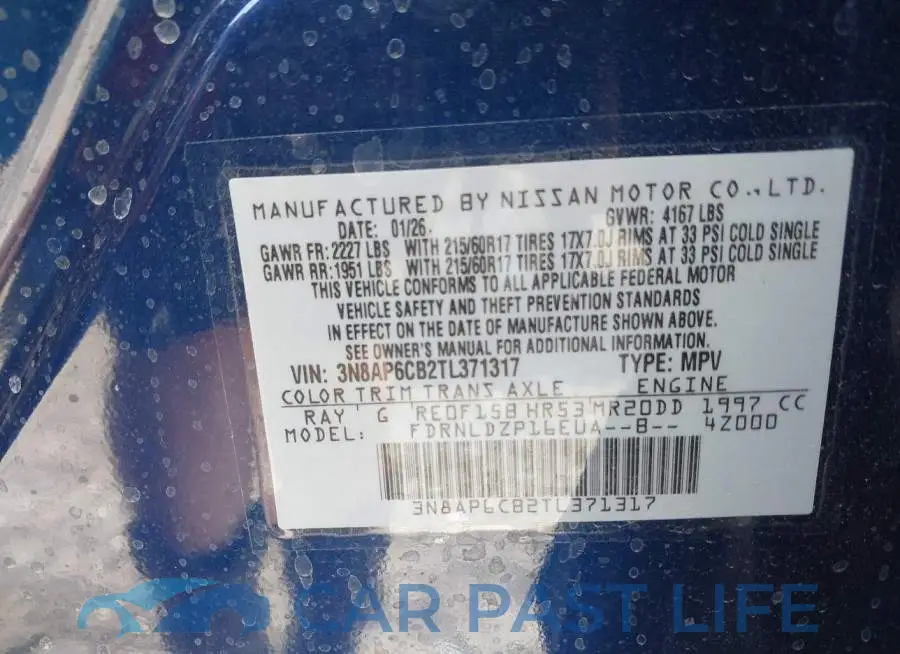 3N8AP6CB2TL371317# 9