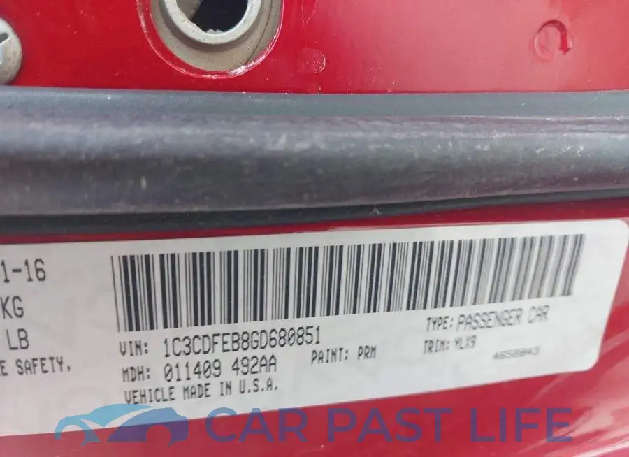 1C3CDFEB8GD680851# 9