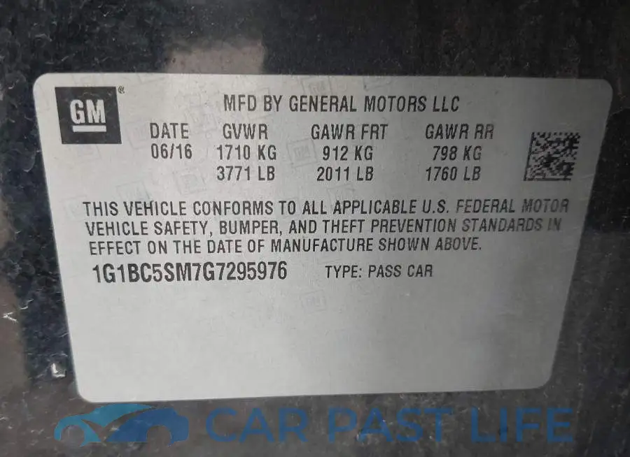 1G1BC5SM7G7295976# 9