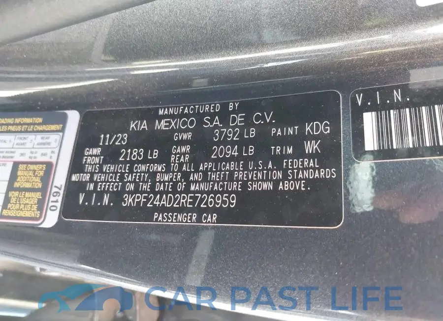 3KPF24AD2RE726959# 9