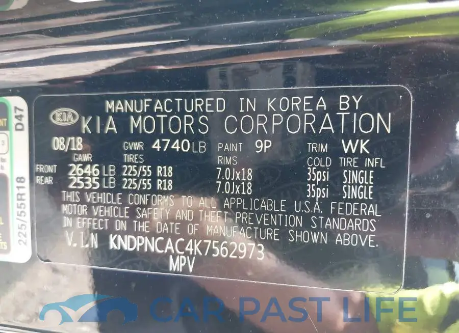 KNDPNCAC4K7562973# 9