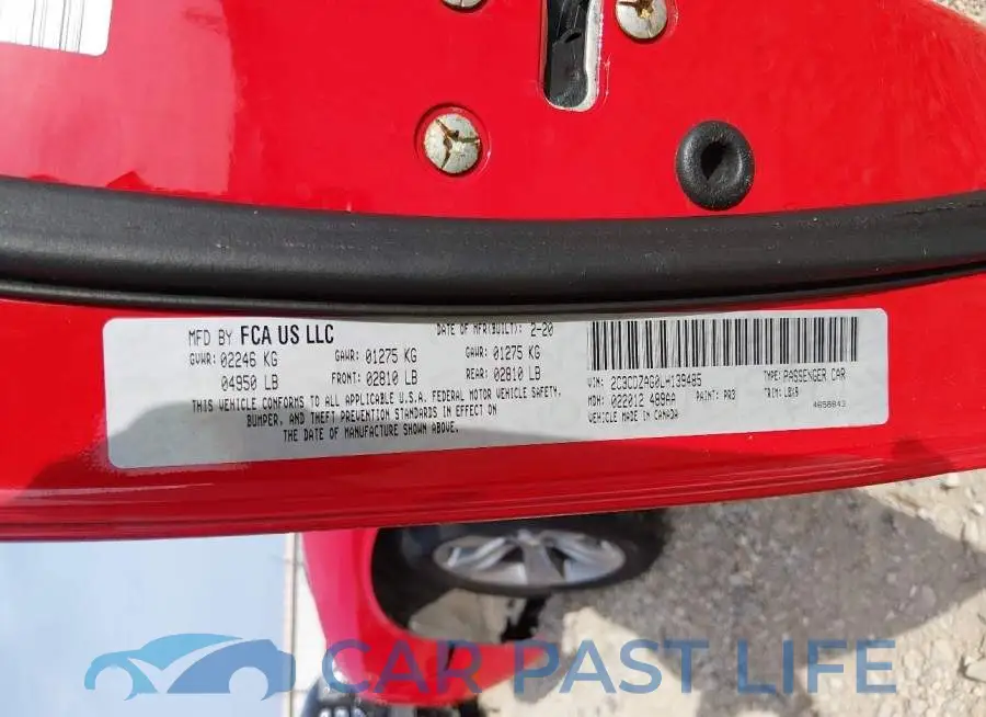 2C3CDZAG0LH139485# 9