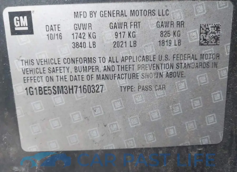 1G1BE5SM3H7160327# 9