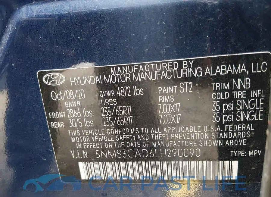 5NMS3CAD6LH290090# 9
