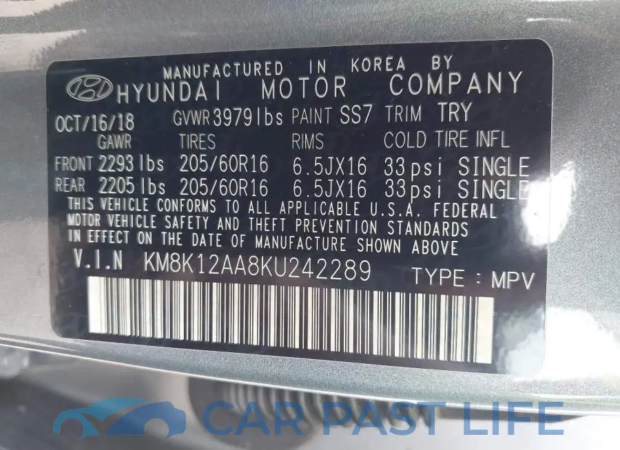 KM8K12AA8KU242289# 9