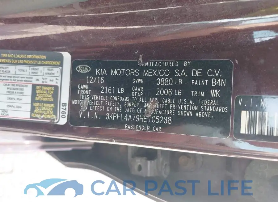 3KPFL4A79HE105238# 9