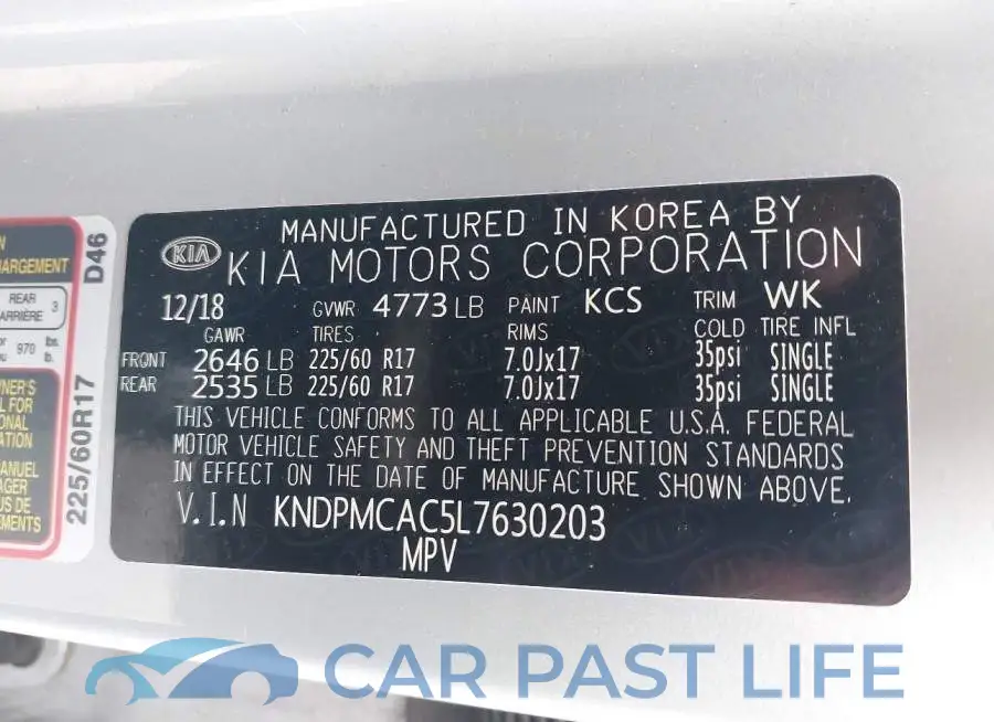 KNDPMCAC5L7630203# 9
