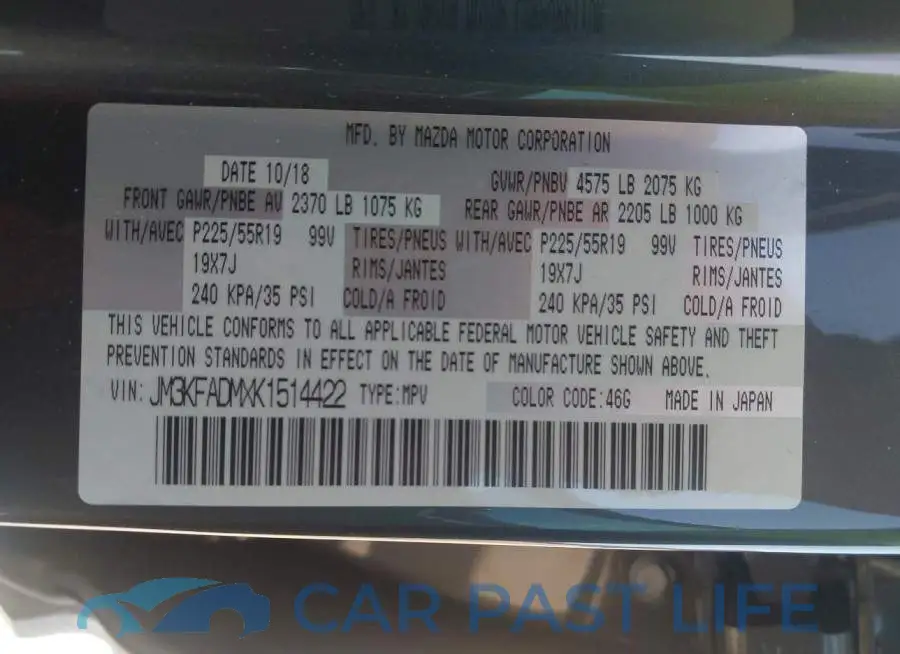 JM3KFADMXK1514422# 9