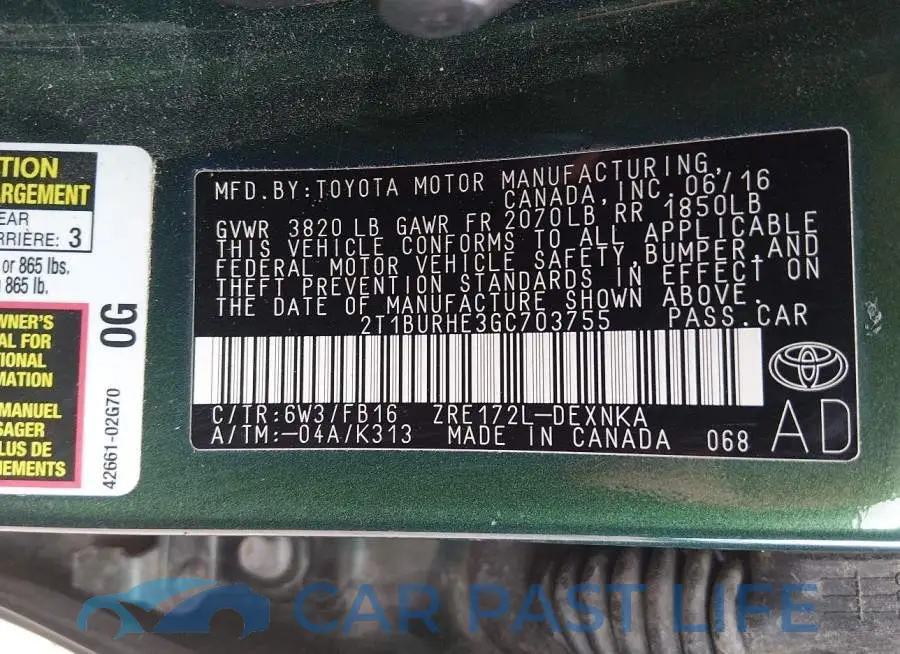 2T1BURHE3GC703755# 9