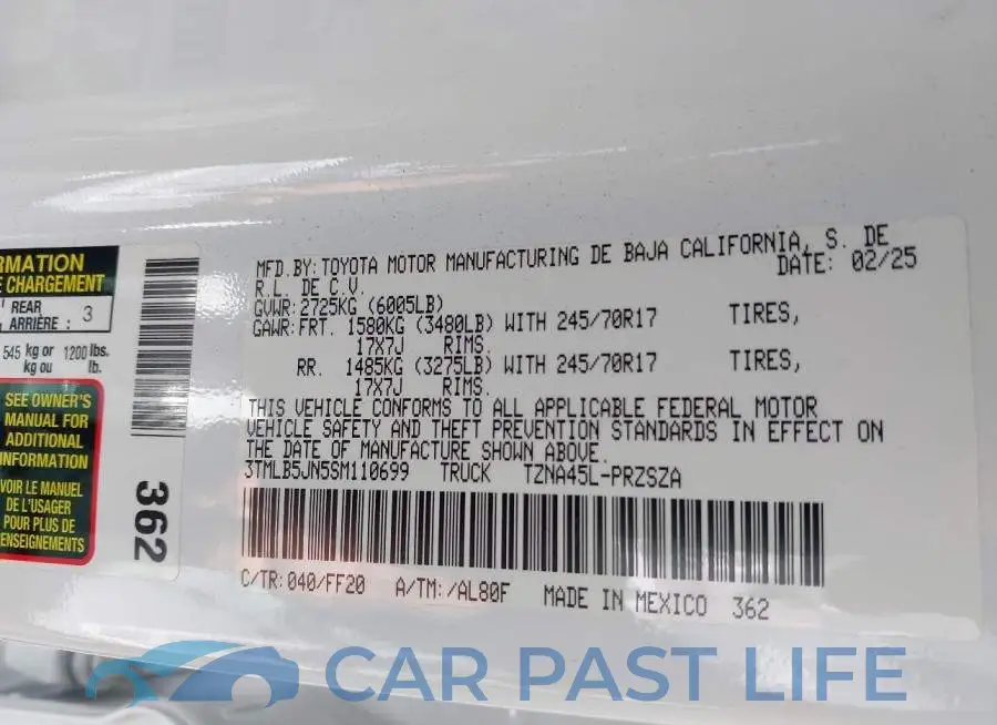 3TMLB5JN5SM110699# 9