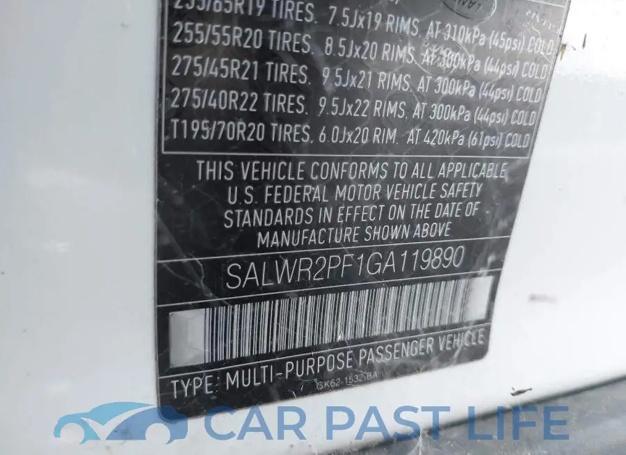 SALWR2PF1GA119890# 9
