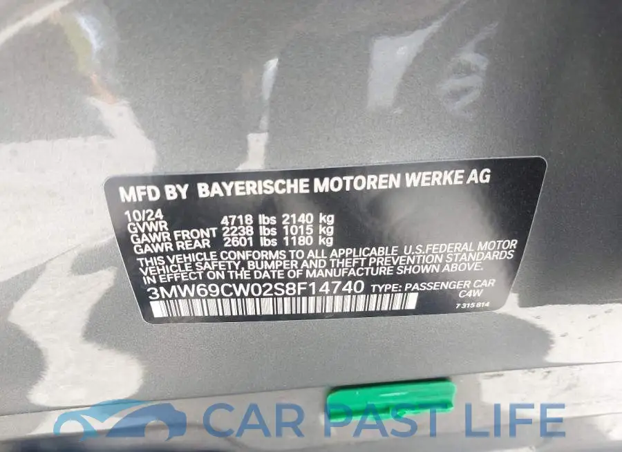 3MW69CW02S8F14740# 9