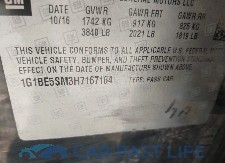 1G1BE5SM3H7167164# 9
