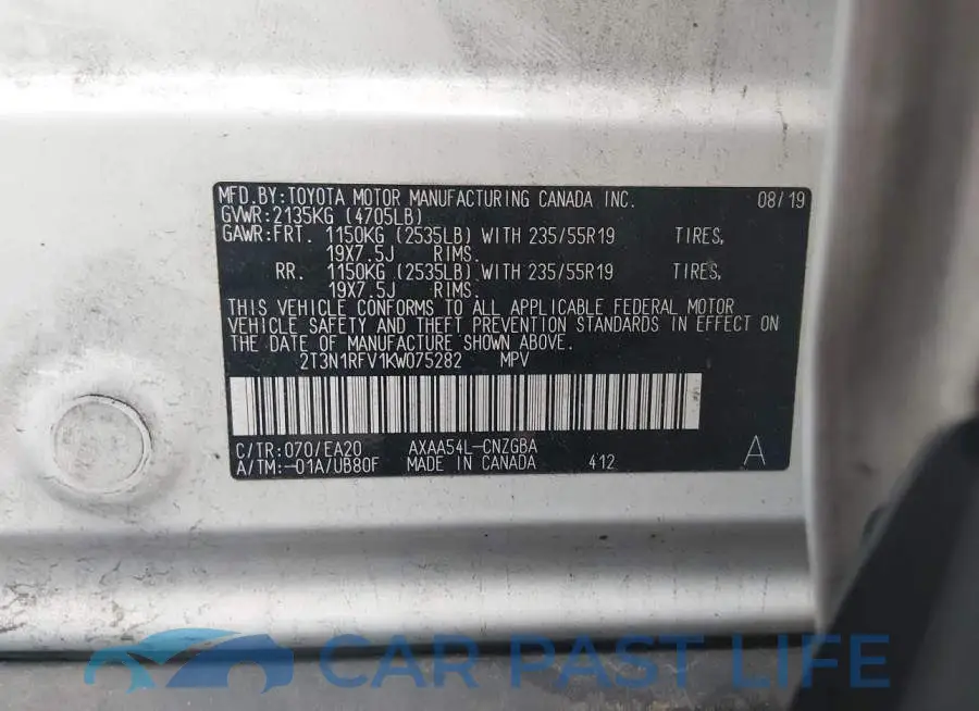 2T3N1RFV1KW075282# 9
