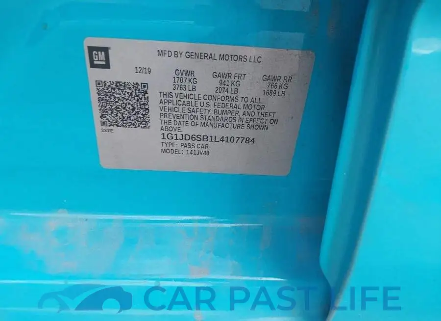 1G1JD6SB1L4107784# 9