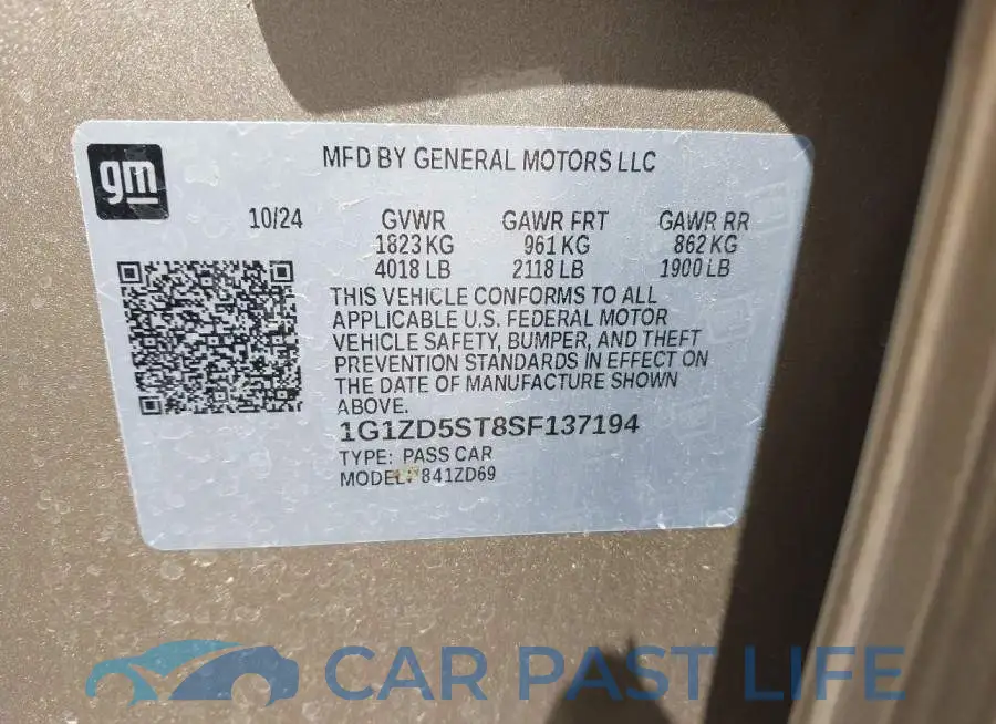 1G1ZD5ST8SF137194# 9