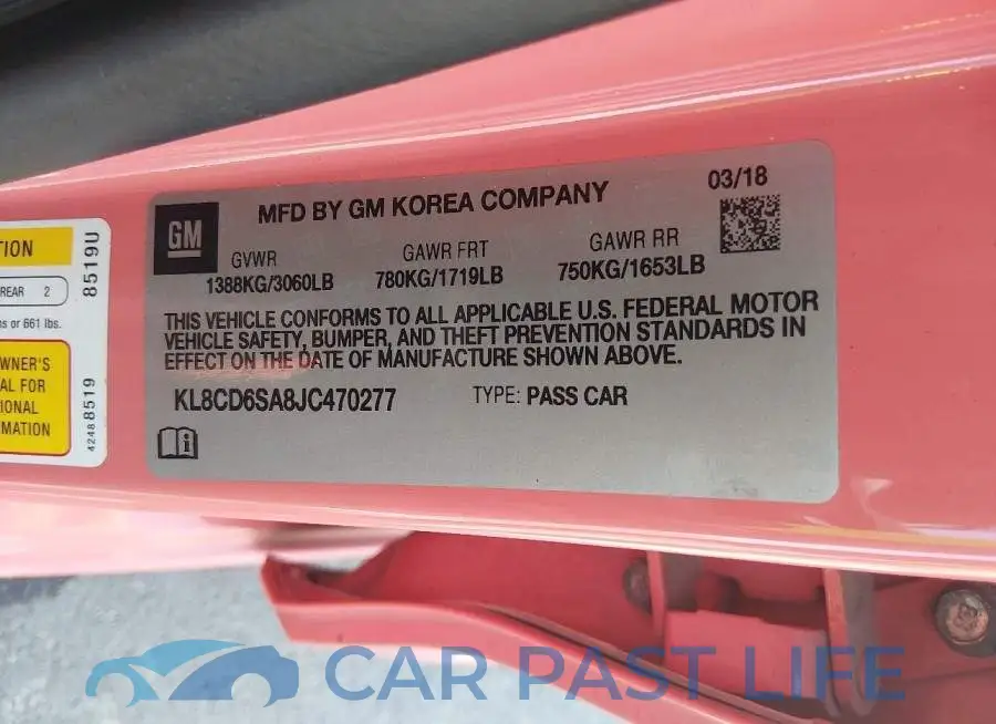 KL8CD6SA8JC470277# 9