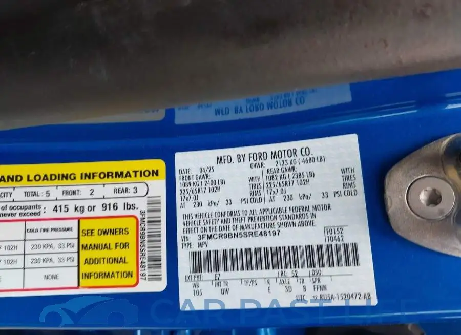 3FMCR9BN5SRE48197# 9