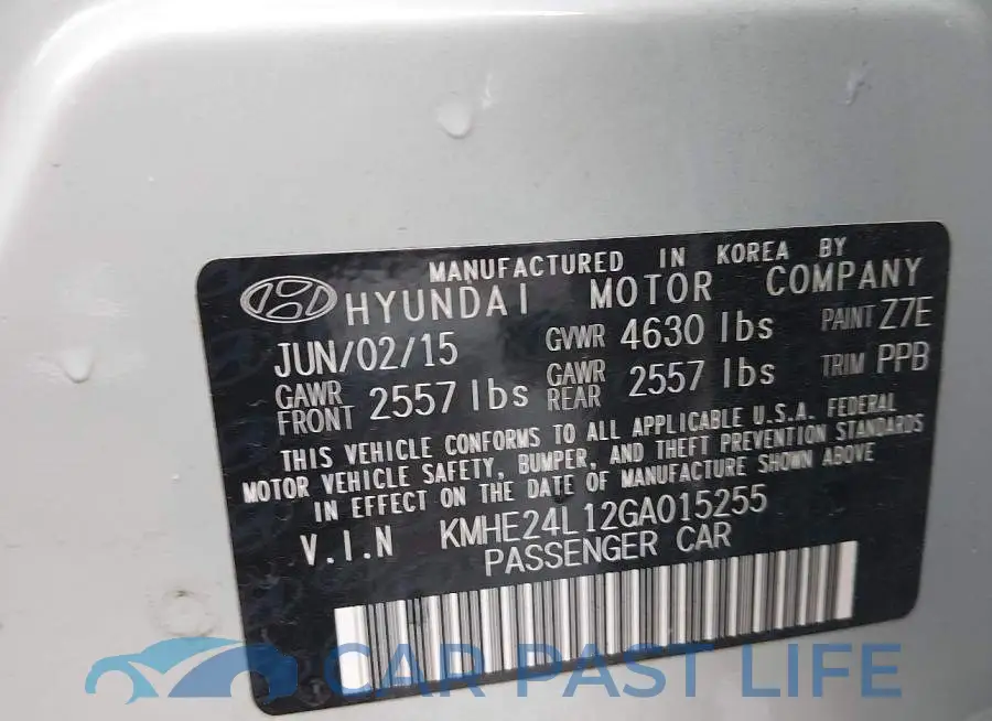 KMHE24L12GA015255# 9