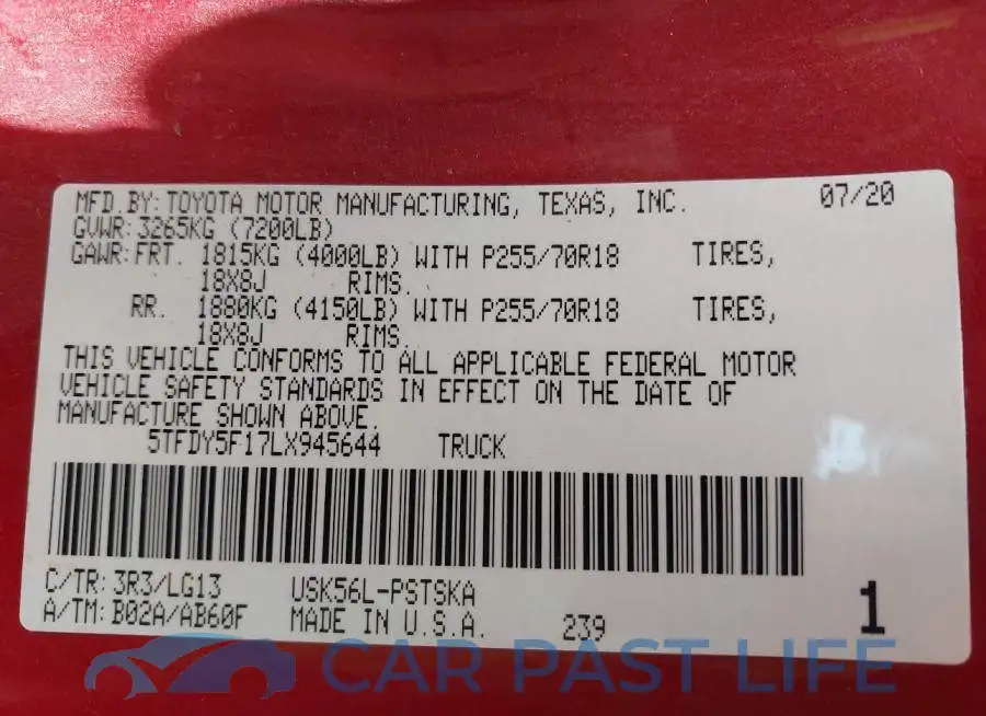 5TFDY5F17LX945644# 9