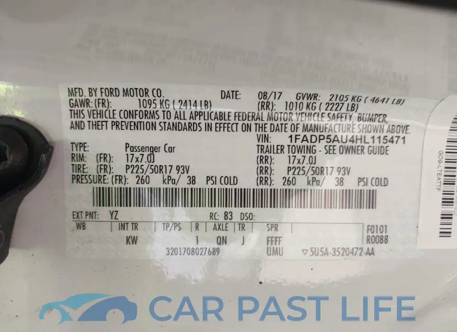 1FADP5AU4HL115471# 9