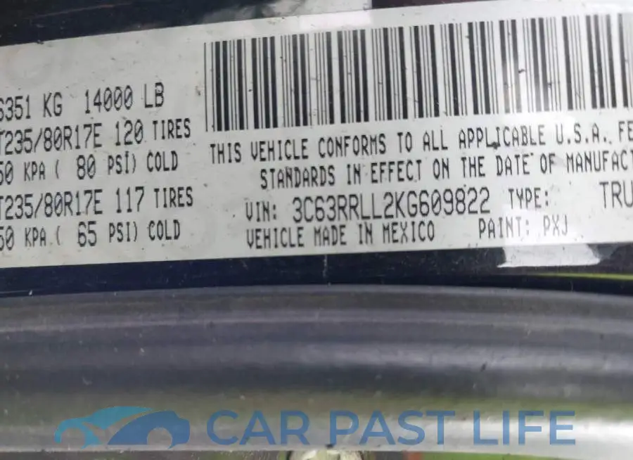 3C63RRLL2KG609822# 9