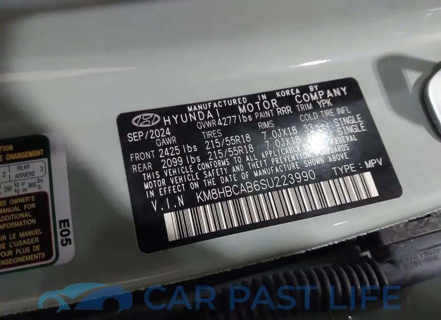 KM8HBCAB6SU223990# 9