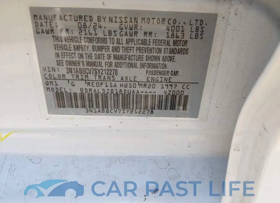 3N1AB8CV7SY212278# 9