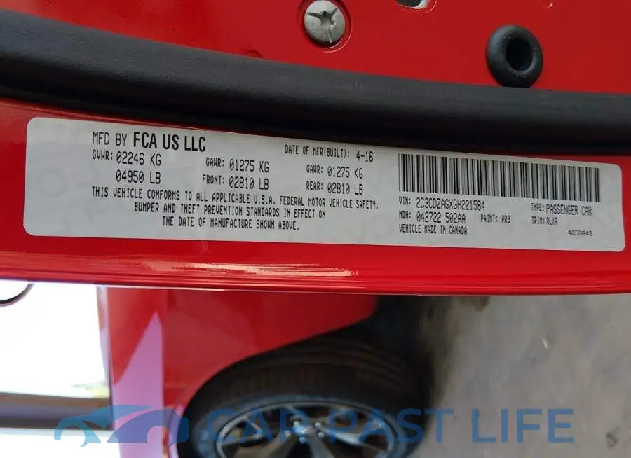 2C3CDZAGXGH221584# 9