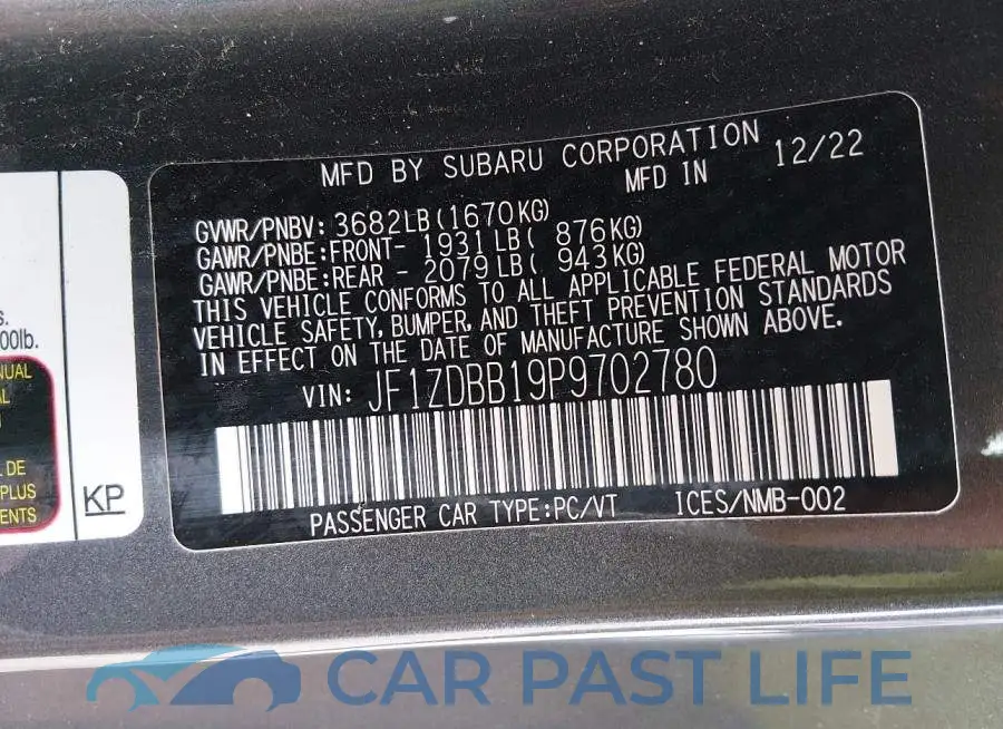 JF1ZDBB19P9702780# 9