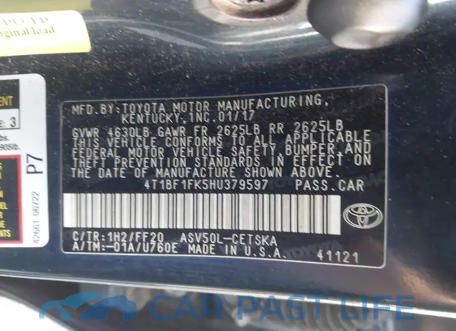 4T1BF1FK5HU379597# 9
