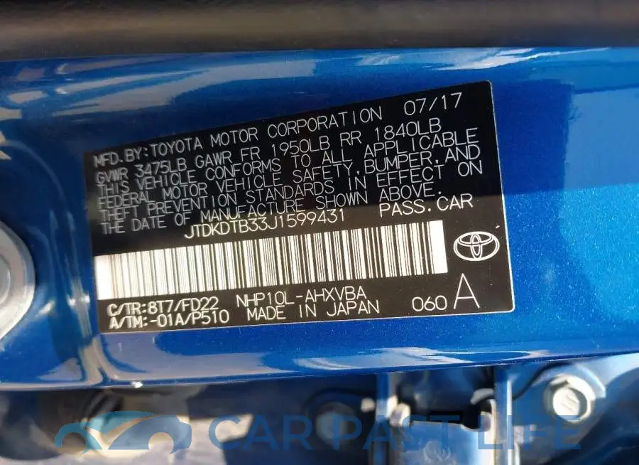 JTDKDTB33J1599431# 9