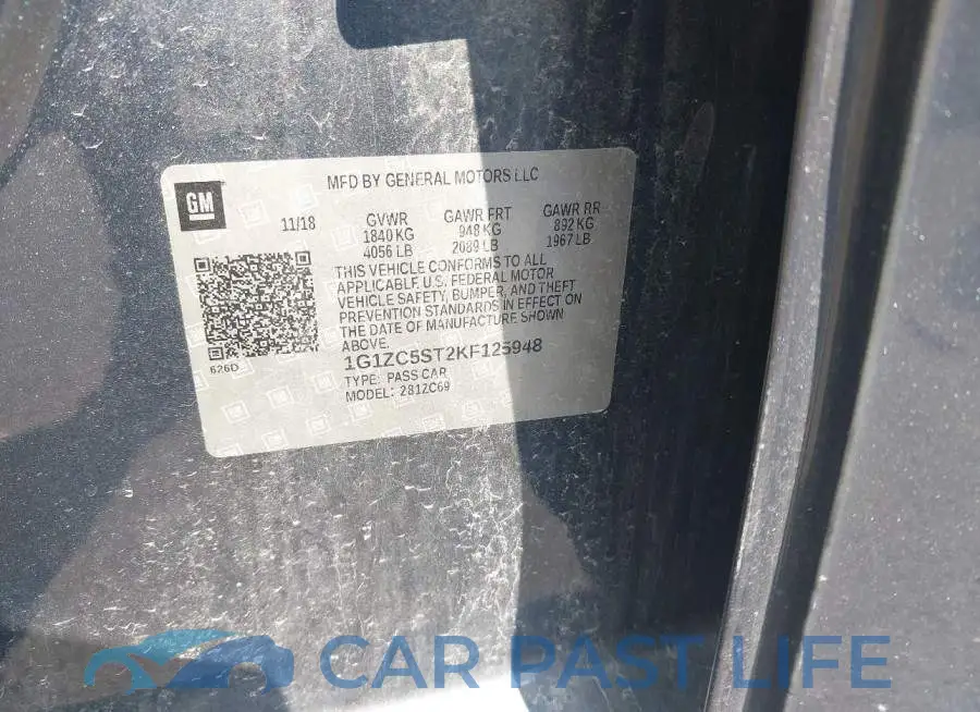 1G1ZC5ST2KF125948# 9