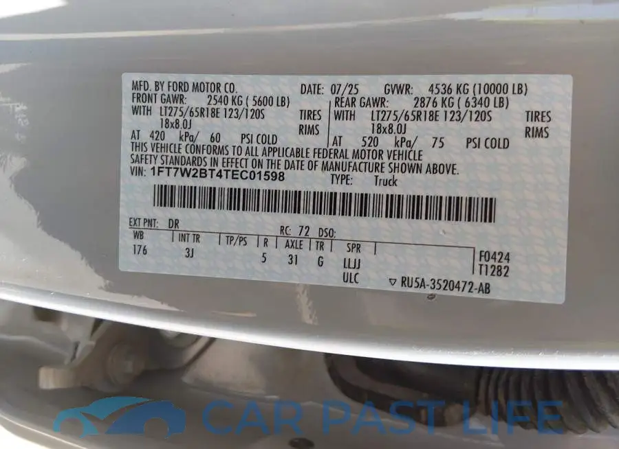 1FT7W2BT4TEC01598# 9