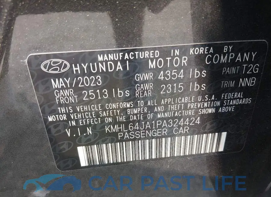 KMHL64JA1PA324424# 9