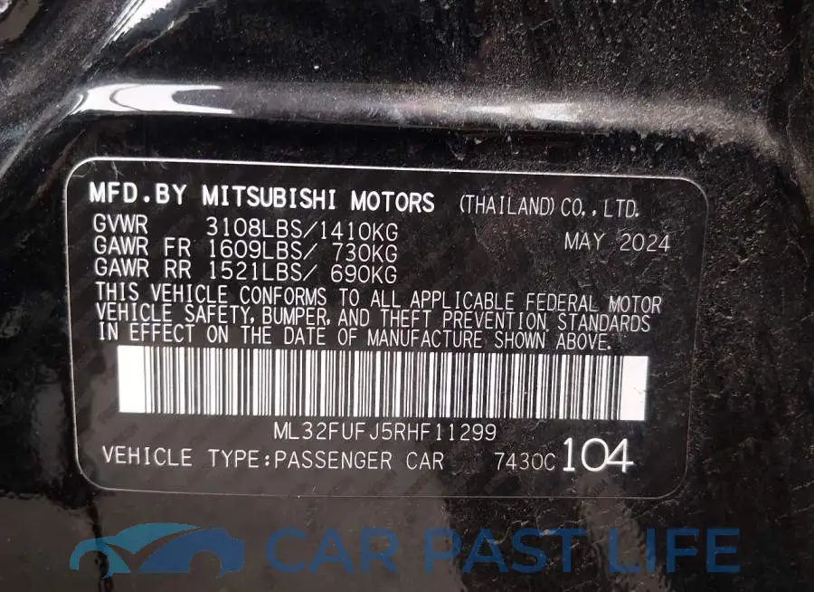 ML32FUFJ5RHF11299# 9